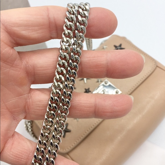 Jimmy Choo Leather Mini Metal Star Convertible Bag - Picture 11 of 16